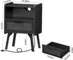 Lerliuo Rattan Nightstands Set of 2 - Image 3