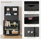Iwell Tall Storage Cabinet, Bathroom Cabinet - Image 7