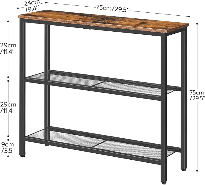 HOOBRO 29.5" Narrow Console Table, Entryway Table - Image 3