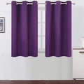 Purple Thermal Blackout Curtains/38 x 54 Inch/Set of 2 Panels Room Darkening by Lemomo