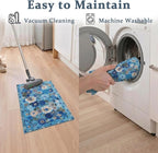 24x17 Inch Door Mat Indoor Entrance, Floral Area Rug Non Slip, Rug | Low Pile - Image 3