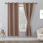 Blackout Curtains for Bedroom and Living Room, Cappuccino W38 x L72 | Light - Image 9