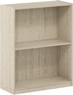 Furinno Gruen 2-Tier Open Shelf Bookcase, Metropolitan Pine - Image 5
