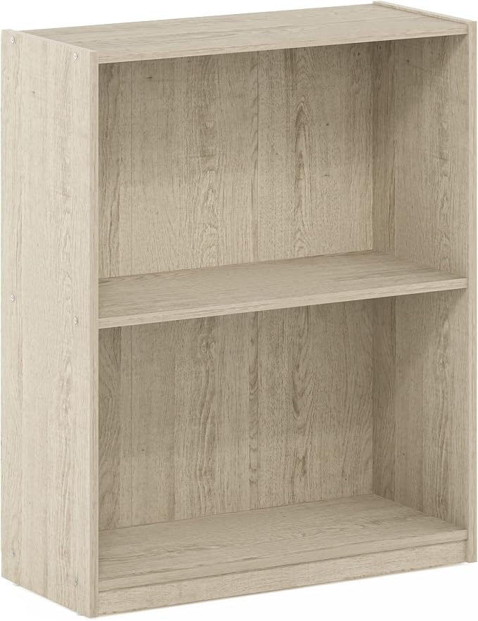 Furinno Gruen 2-Tier Open Shelf Bookcase, Metropolitan Pine - Image 5