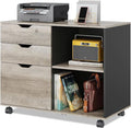 DEVAISE 3-Drawer Wood File Cabinet, Mobile Lateral Filing Cabinet, Printer Stand by DEVAISE