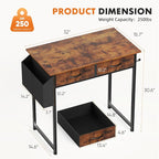 Sweetcrispy 32 Inch Small Computer Desk - Image 3
