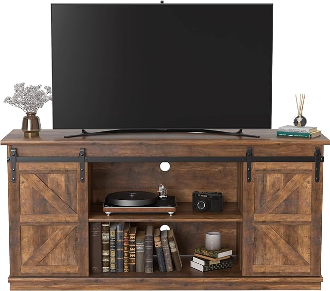 JUMMICO TV Stand for 65 Inch TV, Entertainment Center by JUMMICO