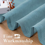 Window Treatments Linen Curtain Panels Open Weave - Image 6