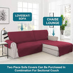 Turquoize 100% Waterproof Sofa Covers Chaise Lounge L Shape Sofa Protector Slip - Image 5