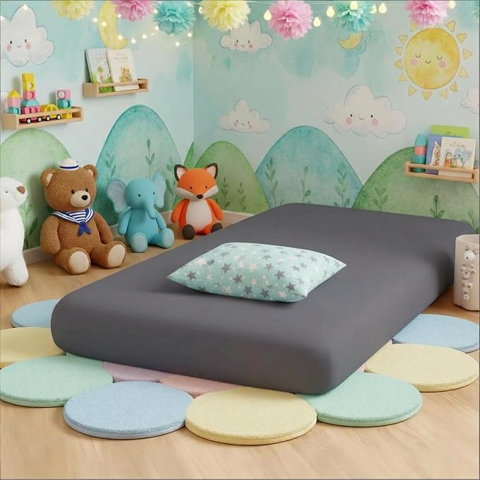 Stretchy Fitted Sheet for 34.5" x 62" Inflatable Airbed or 33x66 Youth Bed by ABSENK