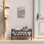ROMGUAR CRAFT 2 Tier Bamboo Shoe Rack - Image 2