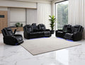 Power Recliner Sofa Set, Living Room Furniture Sets, Leather Reclining Sofa Set by LYfurniture