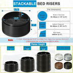 Bed Risers 1 inch, 2 inch, 3 inch, 4 inch Heavy Duty, Adjustable Furniture Riser - Image 2