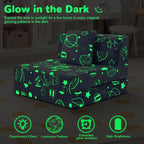 MeMoreCool Glow Space-Themed Tri-fold Sofa Bed - Image 8