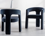 VESCASA Velvet Barrel Dining Chair - Image 4