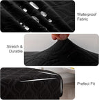 Genina Waterproof Chair Covers for Dining Room, Stretch Jacquard Dining Chair - Image 3