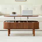 Fully Assembled Fluted Lift Top Coffee Table - Image 7