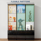 HNEBC Corner Glass Display Cabinet - Image 6