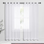 NICETOWN Sheer Window Curtains for Bedroom, Grommet Airy and Breathable Soft by NICETOWN
