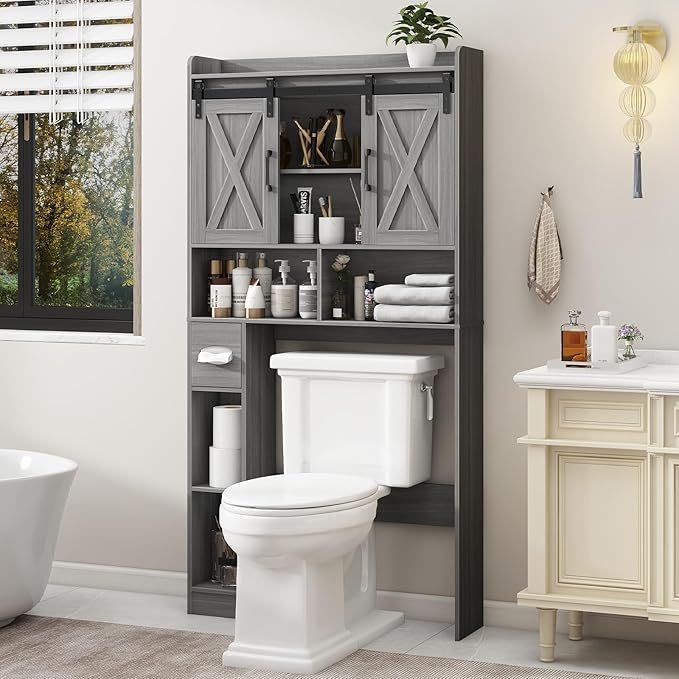 Farmhouse Over The Toilet Storage Cabinet by Vabches