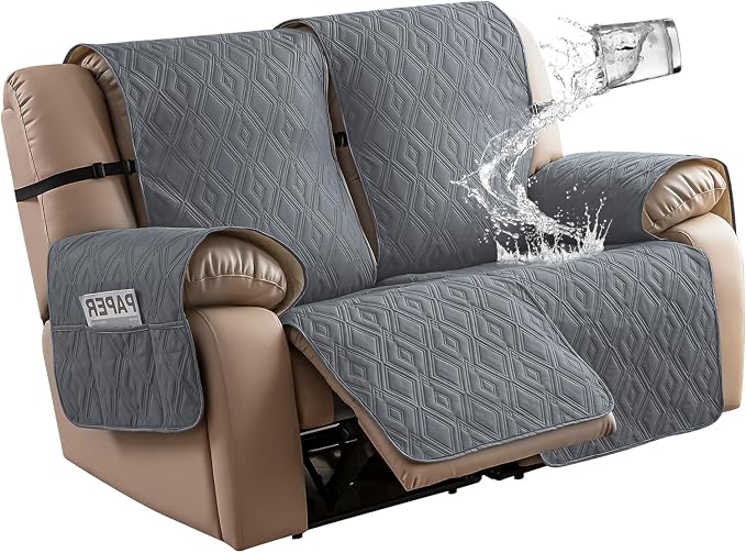 Genina Loveseat Recliner Cover Non-Slip, Sofa Cover by Genina