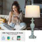 Cinkeda 27.5" Coastal Table Lamp - Image 3