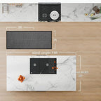 Hallway Runner Rug Woven Washable Long Kitchen Runner Black 2x5 ft | Boho Soft - Image 2