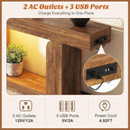 Homieasy Console Table, Farmhouse Wooden Sofa Table Behind Couch, Narrow - Image 4