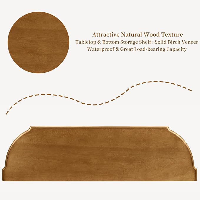 Retro Curved Console Table - Image 6