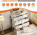 Sweetcrispy 9-Drawer Fabric Dresser Storage Tower - Image 7