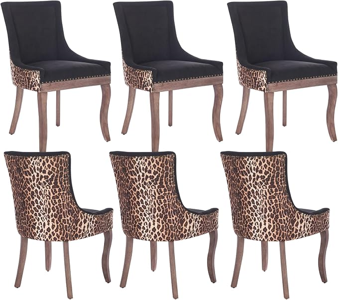 Modern Dining Chairs Set of 6, High Back Dining Chairs Side Chairs by MZDOO
