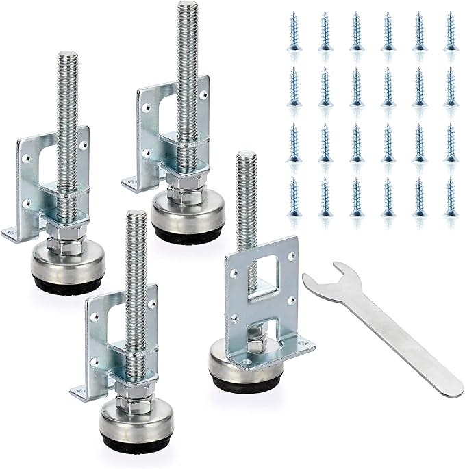 OwnMy 4 Packs Heavy Duty Adjustable Furniture Leveling Feets L Shaped Furniture by OwnMy