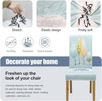 BIETYONE Stretch Dining Chair Covers Set of 4, Soft Removable Washable Kitchen - Image 3