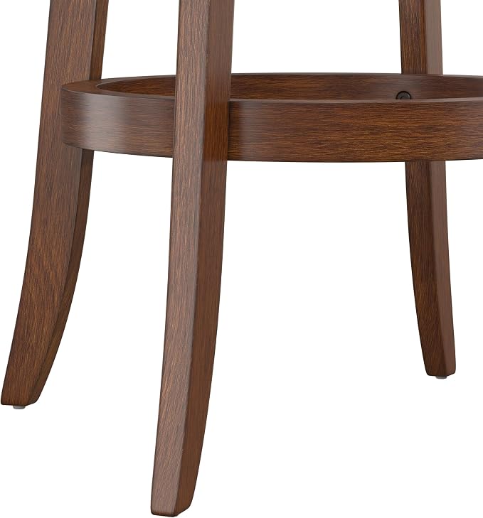 Hillsdale 29.5" Savana Wood Swival Bar Height Stool - Image 8