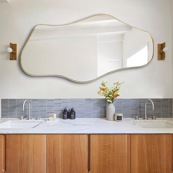 Irregular Wall Mirror, Modern Organic Shaped Mirrors - Image 7