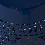 Christopher Knight Home Ruby Outdoor 12" Iron Side Table, Dark Blue - Image 8