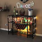 Giantex Wine Rack Freestanding Floor, Bar Cabinet - Image 9