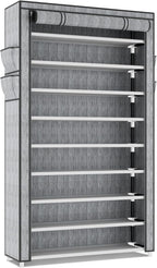 LANTEFUL Shoe Rack with Covers 10 Tier Tall Shoe Rack Organizer Large Capacity - Image 9