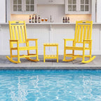 Outdoor Adirondack Rocking Chairs All-Weather HDPE Patio Rocker Chair - Image 2