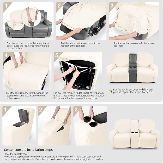 TAOCOCO Loveseat Recliner Cover - Image 7