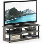 Furinno Sully 3-Tier Stand for TV Up to 48 Inch, French Oak Grey/Black - Image 6