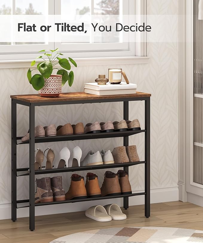 HOOBRO Shoe Rack for Entryway, 4-Tier Shoe Organizer - Image 4