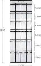 SAVERHO Over the Door Shoe Organizer, Hanging Shoe Organizer - Image 2