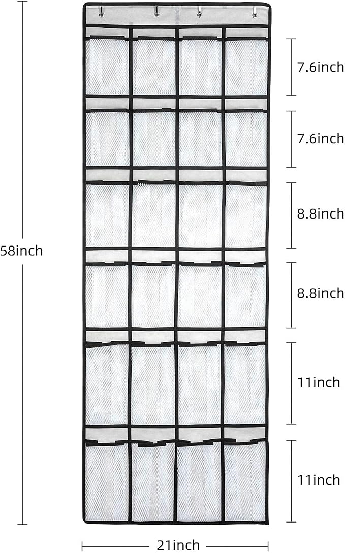 SAVERHO Over the Door Shoe Organizer, Hanging Shoe Organizer - Image 2