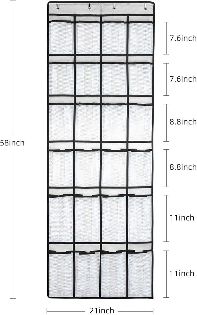 SAVERHO Hanging Shoe Organizer, Over The Door Shoe Organizer - Image 2