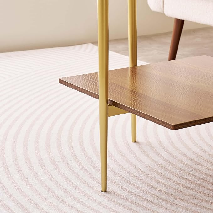 LumFurn Glass End Table, Mid-Century Modern Design Sofa Table, - Image 8