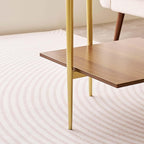 LumFurn Glass End Table, Mid-Century Modern Design Sofa Table, - Image 8