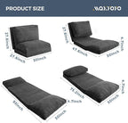 MAXYOYO Folding Sofa Bed, Extra Thick and Long Floor Sofa Convertible Sleeper - Image 2