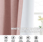 H.VERSAILTEX Linen Curtains 100% Blackout Curtains - Image 6