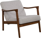Alpine Furniture Zephyr Mid-Century Retro Accent Lounge Chair Wooden Arm by AlpineFurniture